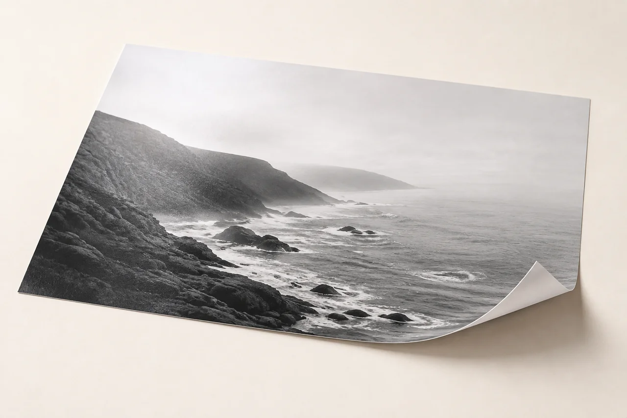 Materialdarstellung eines Fotoprints auf Premium-Papier